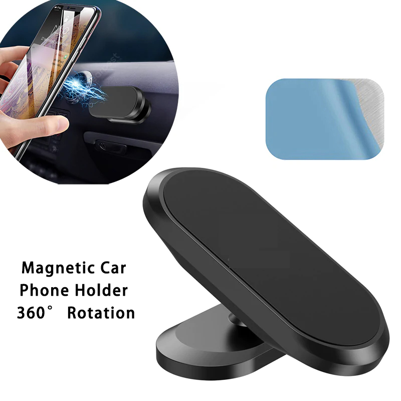 Magnetyczny uchwyt samochodowy na telefon Obrót o 360 ° Uchwyt samochodowy Magnetyczny stojak na telefon pasuje do telefonu Samsung, iPhone