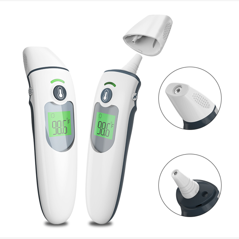 Medical Home Wysoka dokładność Cyfrowy termometr do czoła i ucha z szybkim odczytem na podczerwień dla niemowląt i dorosłych Zatwierdzony przez FDA \/ CE \/ Rohs